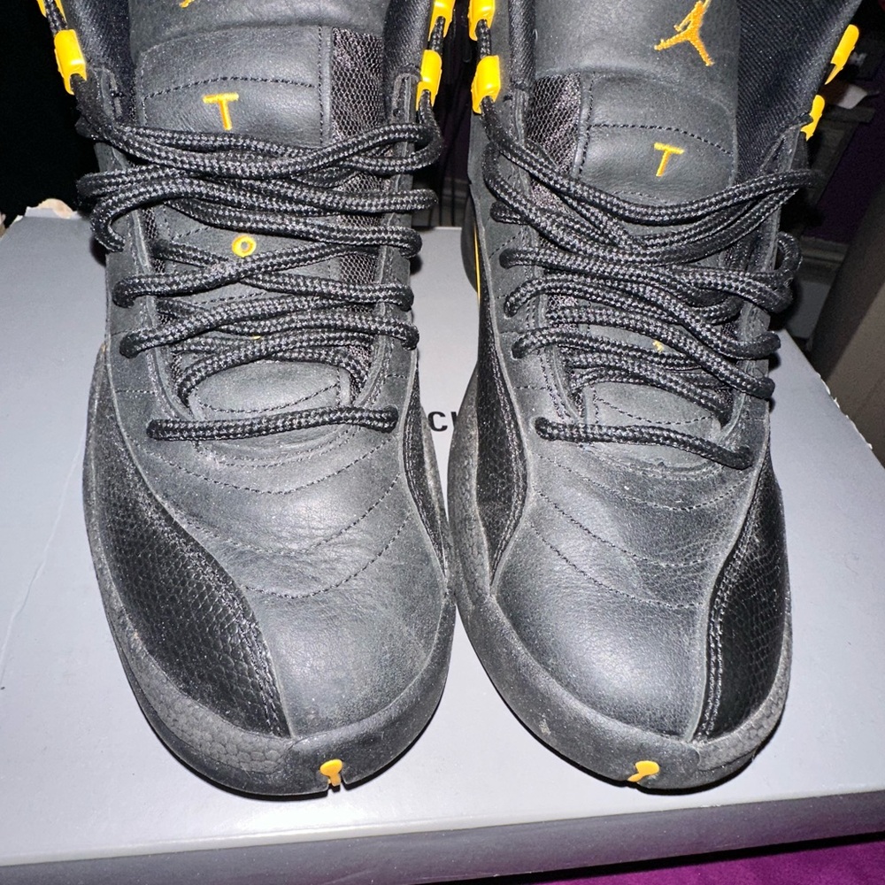 Air Jordan Black and Yellow Sneakers